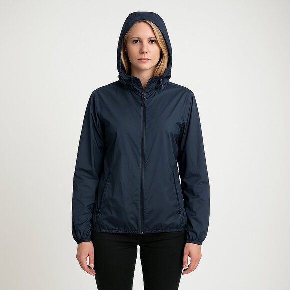 2/$30 Uniqlo Pocketable UV Protection Parka Jacket Navy Medium #A0512 TRB3 - Picture 1 of 8